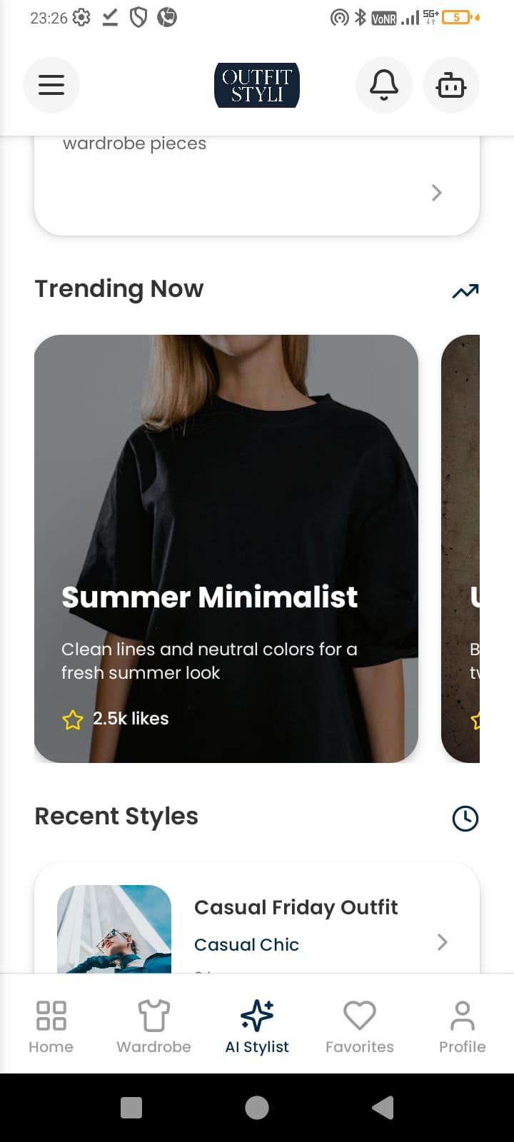 Trending Styles Mobile App
